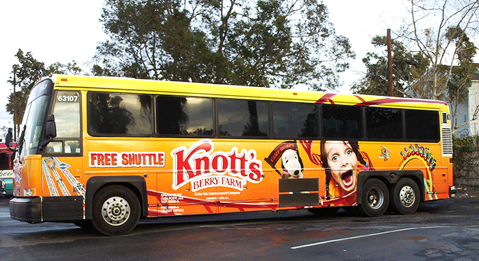Knott's Berry Farm Bus Wrap